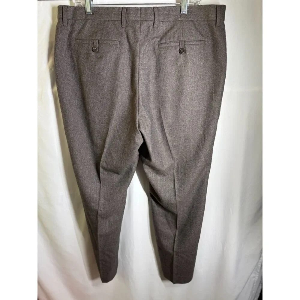 Banana Republic Men’s Brown 100% Wool Dress Pants 36x30 Standard Fit